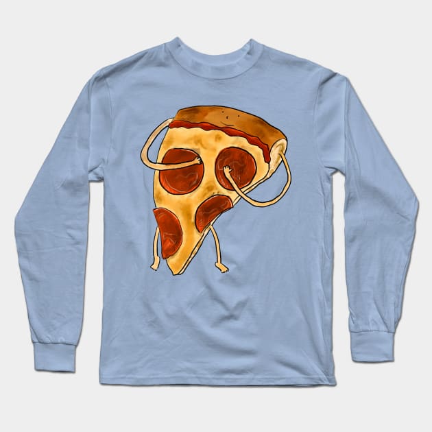 Pepperoni Pizza Long Sleeve T-Shirt by doteau